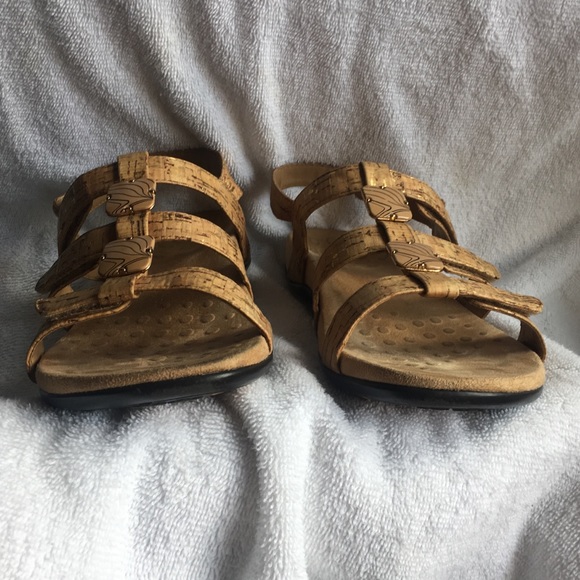 Vionic size 8 cork sandals Amber 44 - Picture 6 of 8